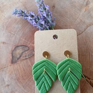 Listki Boho zielone