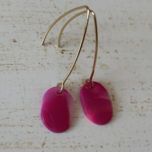 Pink kolczyki wiszące